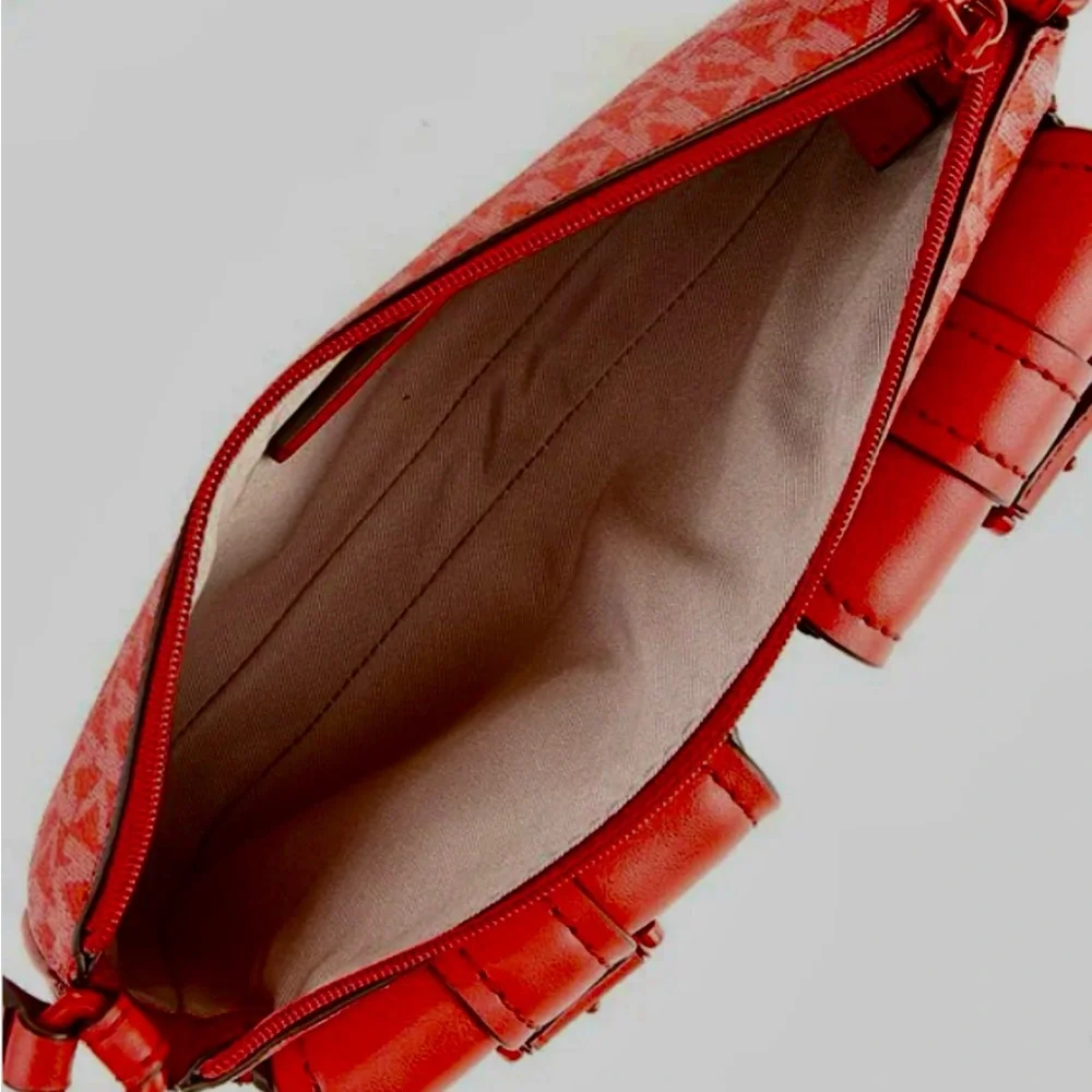 🍒🎄MICHAEL Michael Kors Zoe Convertible Signature Logo Shoulder Bag